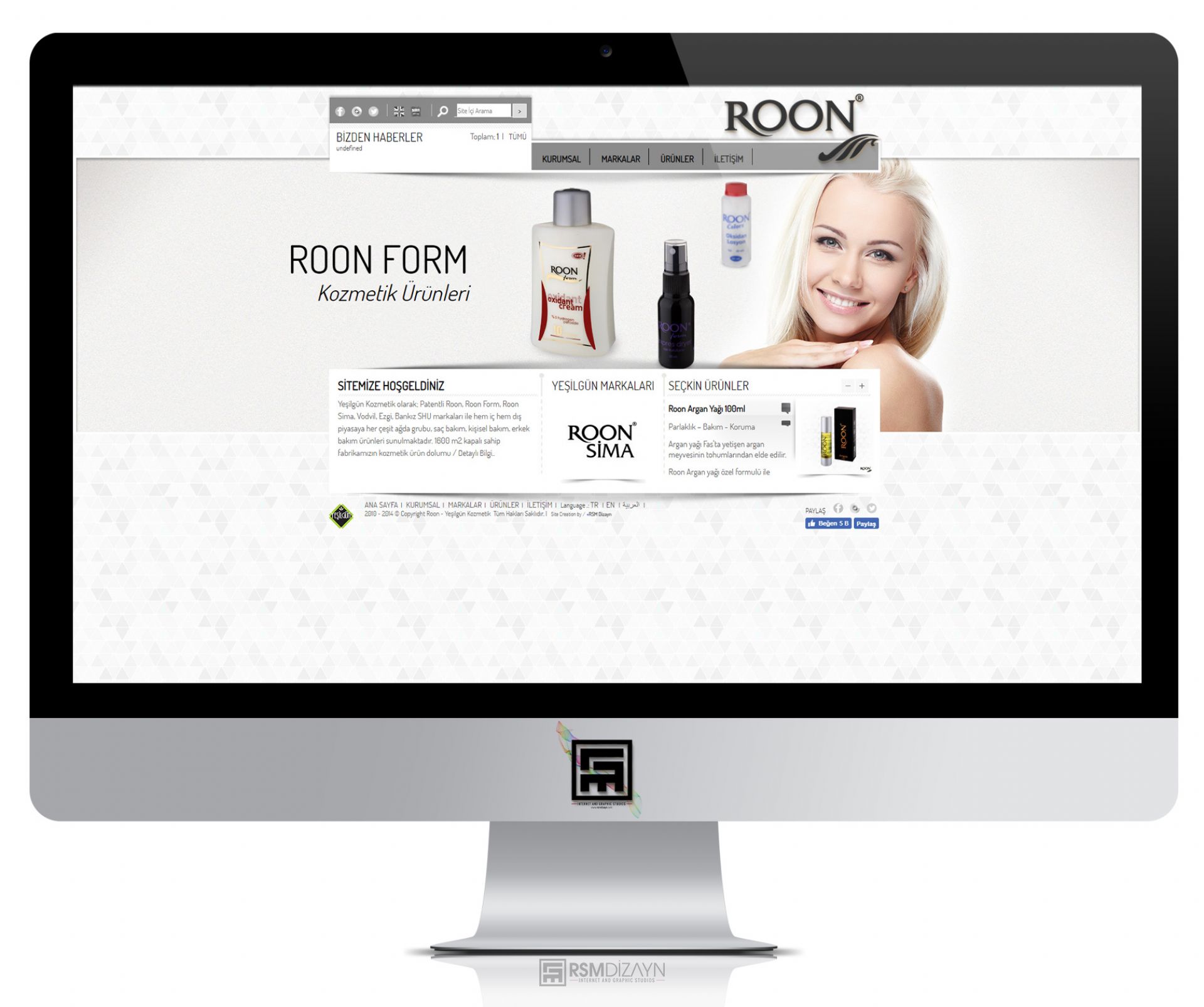 Roon Kozmetik | Web Tasarım